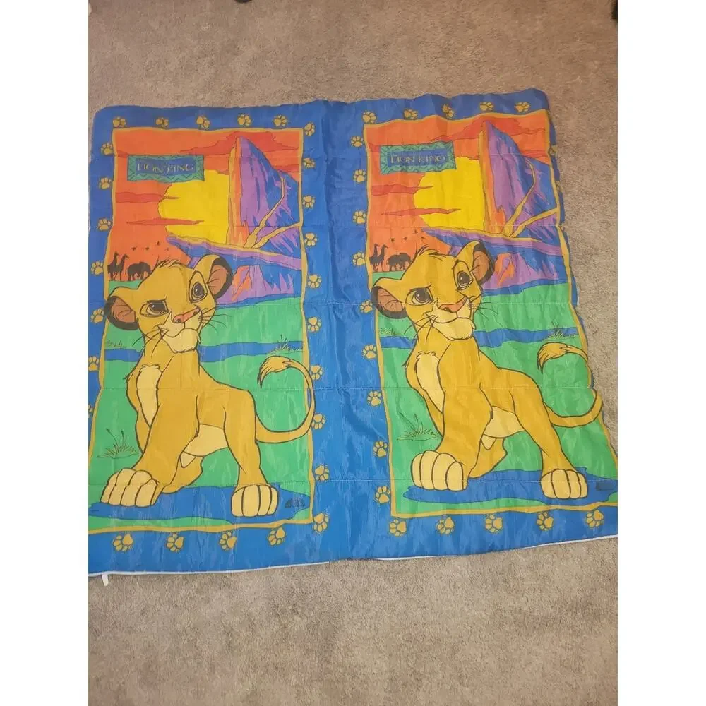 Vintage Disney The Lion King Simba 30x57” Children's Sleeping Bag